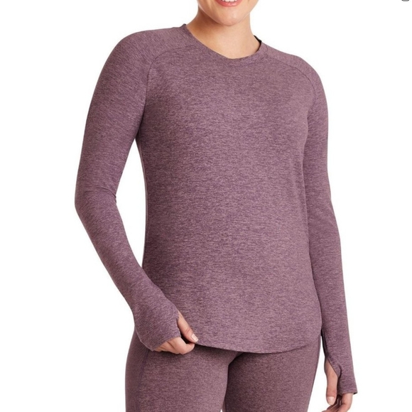 Member's Mark Tops - New Member's Mark Womens Soft Heather Top With Thumb Holes Size XL